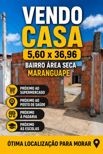 Casa a venda no Maranguape! 2 quartos 2 banheiros
