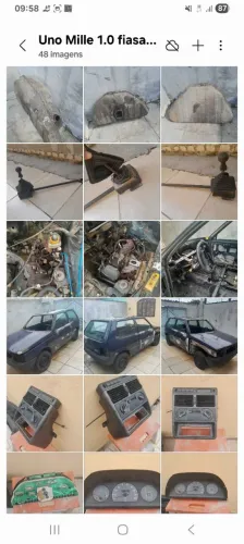 Peças do uno mille 1.0 98 fiasa gasolina 2 portas 