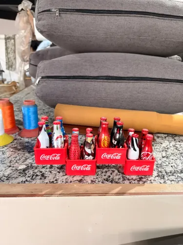 Mini garrafinhas Coca Cola e Copa do Mundo
