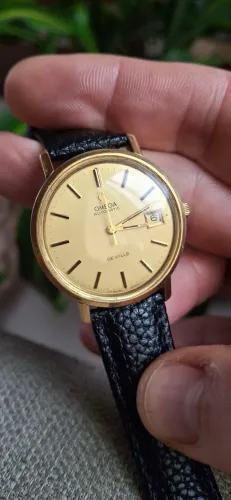 Relogio Omega De Ville Automatic Calibre 1012 Vintage Ref 166.0161 Plaque Ouro