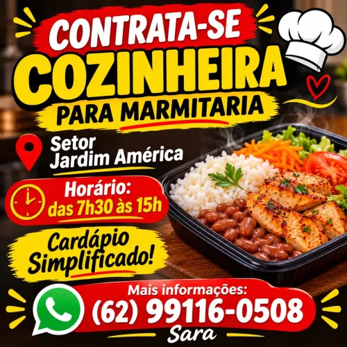 Vaga para Cozinheira