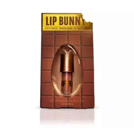 Gloos Labial Fran by Francini Ehlke-Lip Bunny 5G Chocolate Hidratante Protetor Chaveiro
