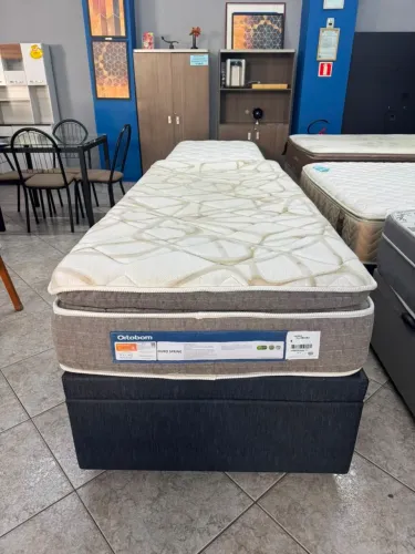 Cama box de solteiro com baú 