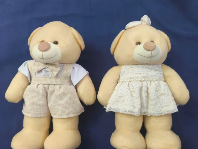 Urso chá de bebê ou noivo e noiva