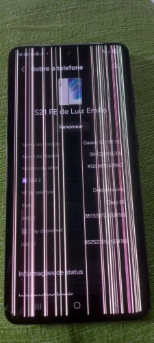 Vendo celular S21 FE com essas listras