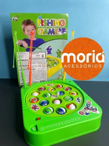 Jogo Pescaria Maluca Infantil Com Vara E Peixinhos