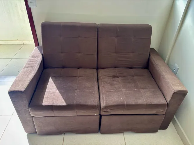     Sofá-cama retrátil de 2 lugares