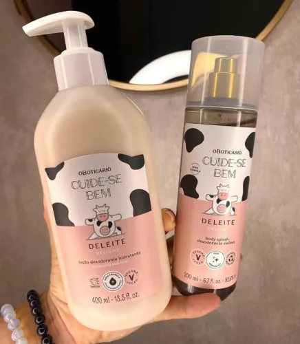Kit Deleite: Hidratante + Body Splash. Boticário. Entrega Facilitada.