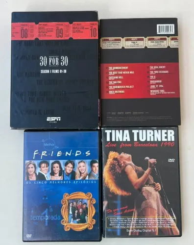 DVD´s - ESPN 30for30, Friends e Tina Turner