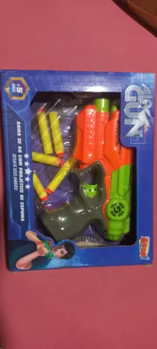 Arma de brinquedo com 5 projéteis