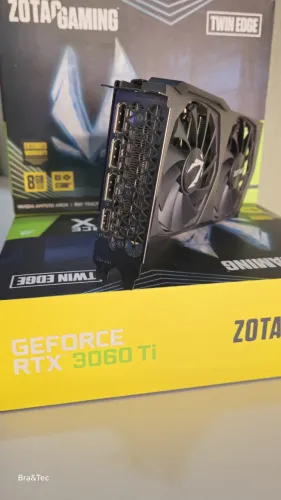Placa de Vídeo Zotac nvidia GeForce rtx 3060 ti Twin Edge oc, 8GB, GDDR6, 256 Bits
