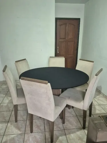 Mesa de jantar redonda 6 lugares