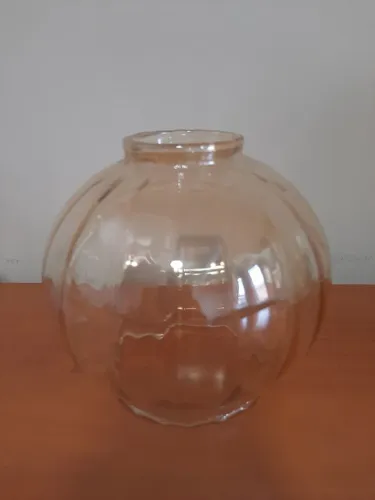Cúpula para luminária em vidro âmbar