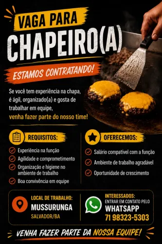 Vaga disponível