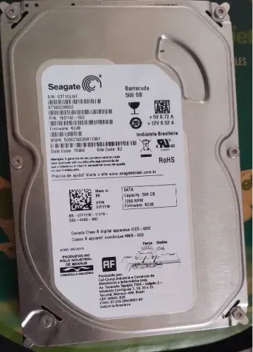 HD Seagate 512gb 7200rpm