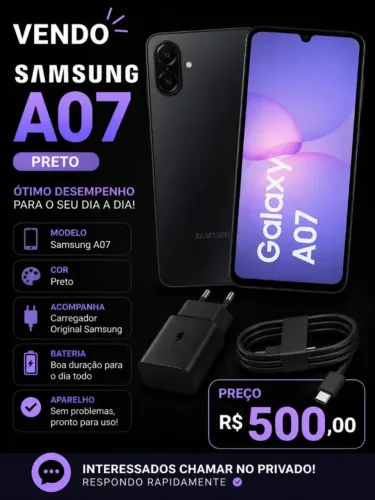 Galaxy A07 - Usado em perfeito estado!