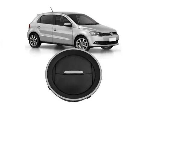 Difusor de Ar Gol G4 G5 G6 Voyage Saveiro - Aro Botao Prata valor unitário sqcza pqncx