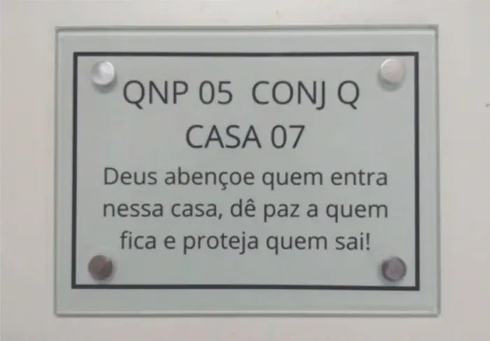 Placas de endereço