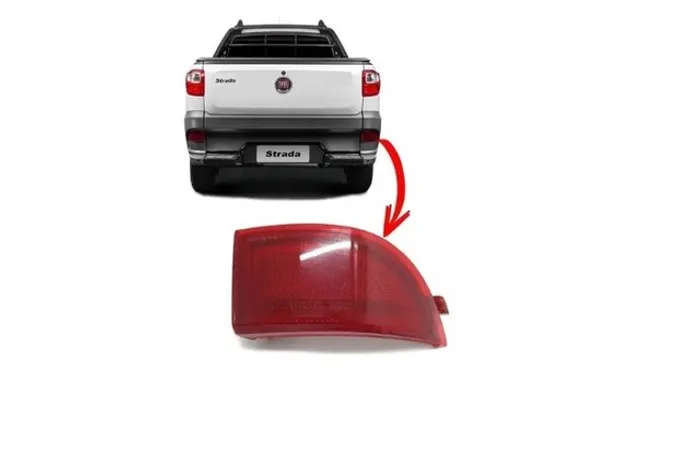 Refletor Parachoque Traseiro Fiat Strada 2014 2015 Direito 