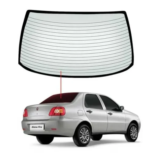 Vidro Fiat Siena Vigia 1997 à 2017 - Desembaçador Térmico / Serigrafia - Pilkington