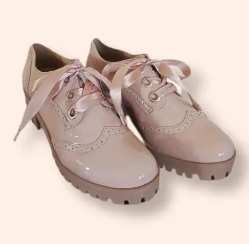 Sapato Oxford Via Marte Rosê n. 39 - Desapegos Kaju