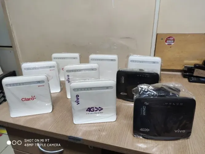 Modem e Roteador Wifi 4G de chip