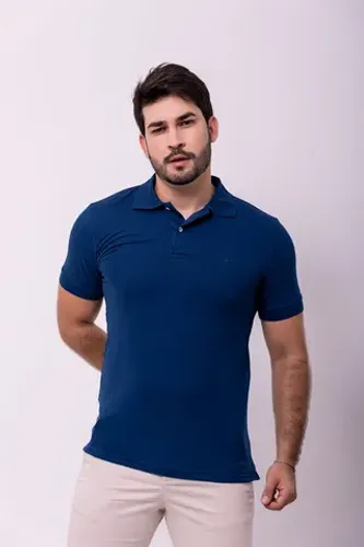 Polo Piquet Slim Masculina 