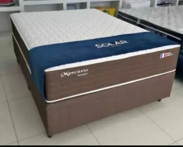 cama box casal Direto da fabrica 138x188 Padrao