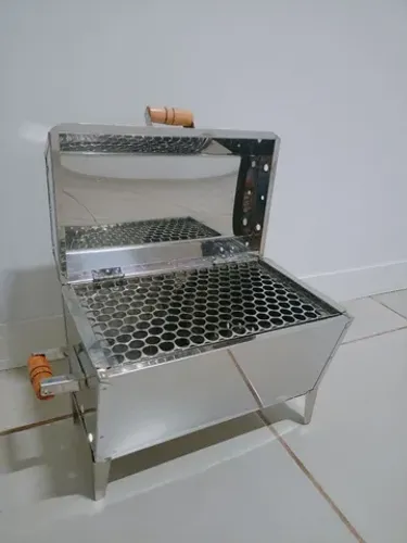 Churrasqueira de inox a Bafo 40cm x 25cm
