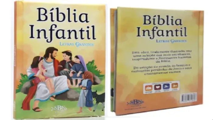 Bíblia Infantil Letra Grande Capa Dura Almofadada (SBN) Nova