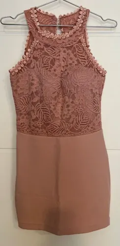 Vestido Social Rosé