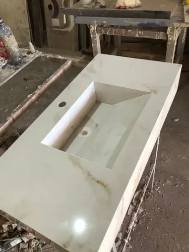 Pias esculpidas em porcelanato 80×40
