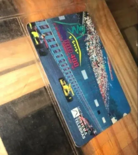 Cartão Telefônico sistema telebras segundo GP do Brasil fórmula Índy 97 Rio 400