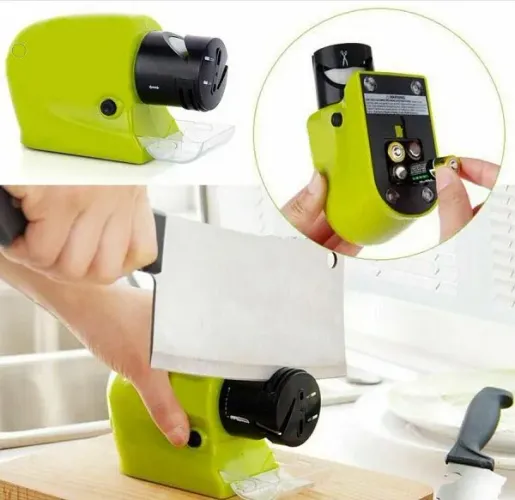 Amolador Portatil Afiador Facas Tesouras Ferramentas Manual