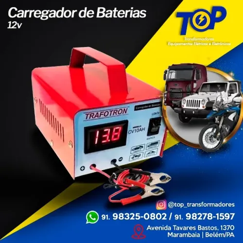 carregador de bateria automotivo 12v