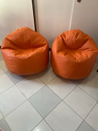 Puffe Redondo Laranja 