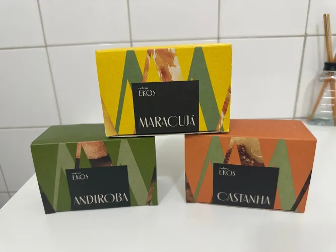 Sabonetes Natura Ekos - Maracujá, Andiroba e Castanha