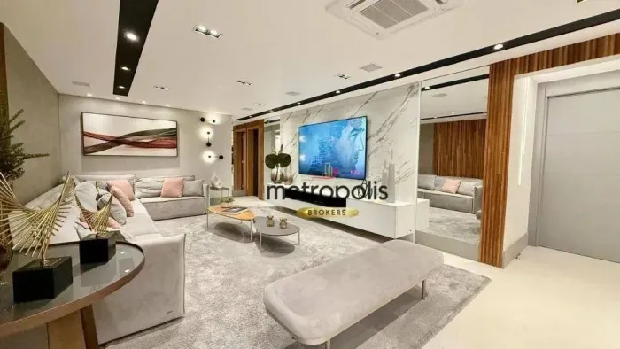 Apartamento com 3 dormitórios à venda, 191 m² por R$ 3.501.000,00 - Campestre - Santo Andr