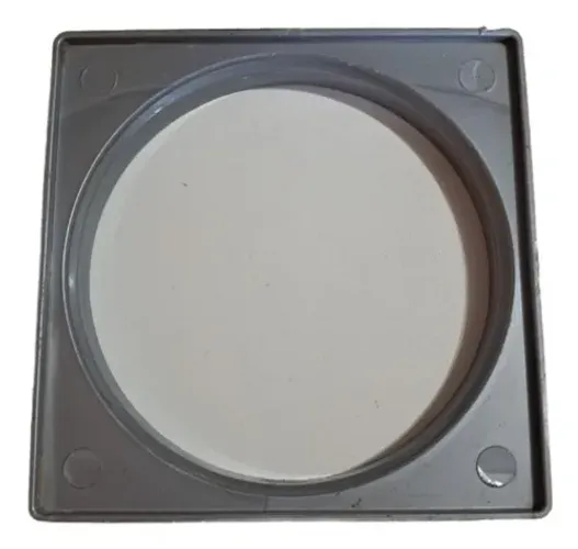 Porta Ralo Quadrado Plástico Cinza 15x15cm Tigre
