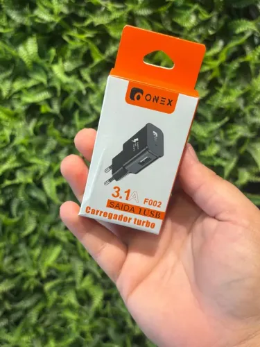 Carregador Turbo 3.1A ONEX - Carregamento Rápido!
