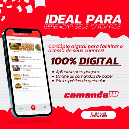 Sistema de Cardápio Digital - Gerencie seu restaurante!