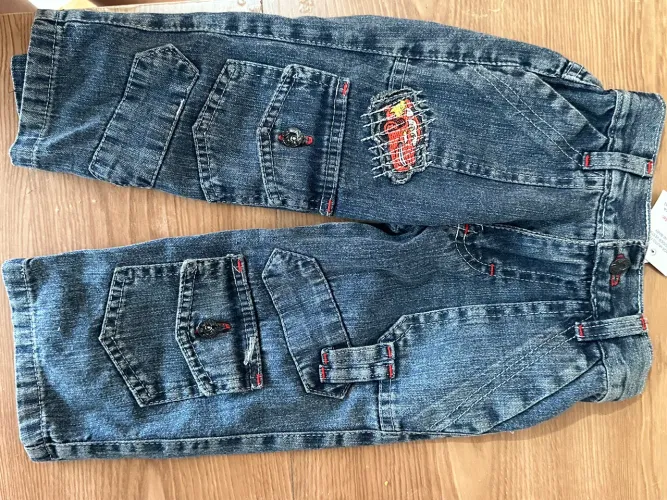 calça jeans carros menino tam 2