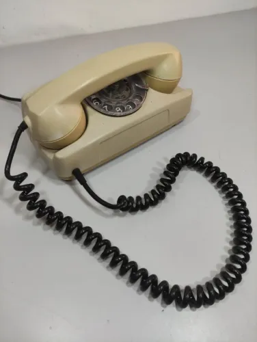 *LEIA*- Telefone Antigo De Mesa Disco Telemig Retro Original