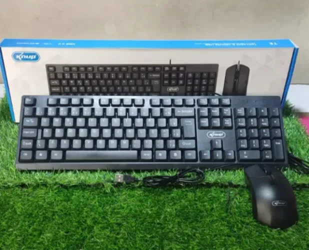 Kit Teclado E Mouse Com Fio Usb KNUP