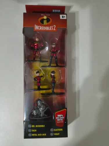 Pack 5 Figuras Incríveis 2 Nano Metalfigs Lacrado 
