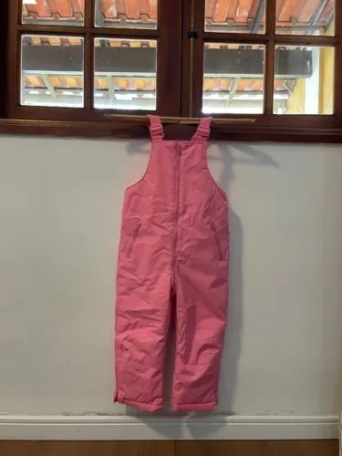 Macacão de neve rosa infantil - Tamanho 4/5 Zara