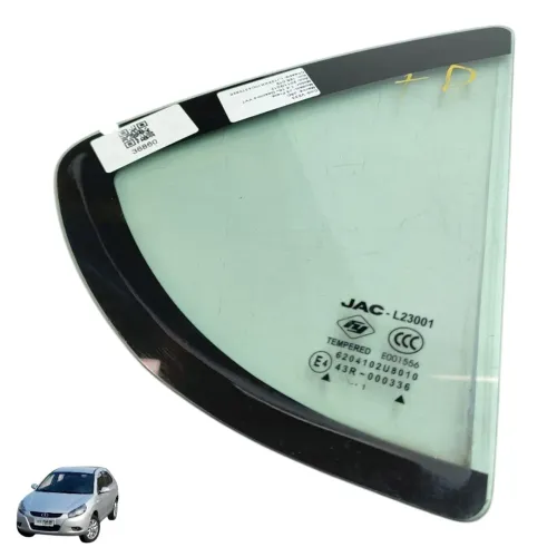 Vidro Fixo Porta Traseira Direita Jac J3 2011 2012 2013 2014