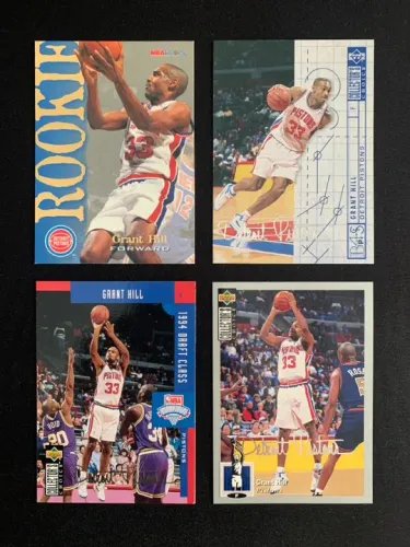 Kit Grant Hill 19 Cards com Muitos Rookies Hall da Fama NBA Basquete Detroit Pistons