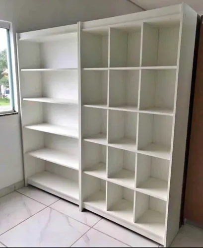 ESTANTE PRATELEIRA E ESTANTE COLMEIA - NOVAS MDF
