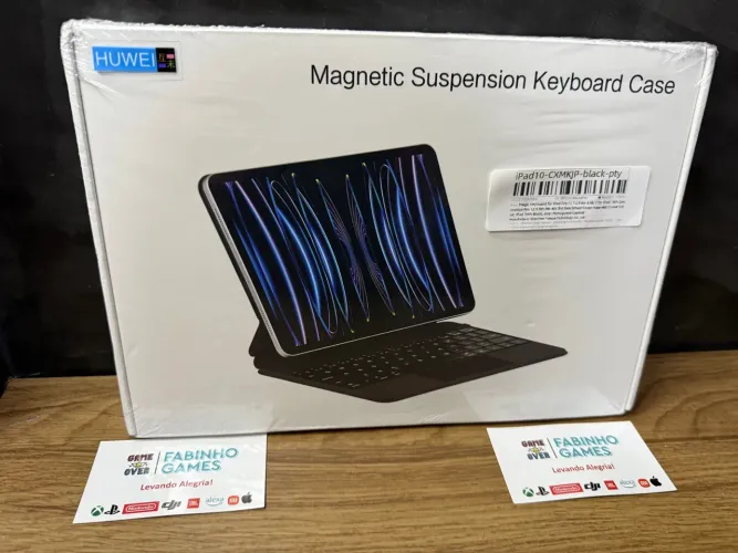 TECLADO IPAD 10°Geração e 11°Geração NOVOS/LACRADOS PRETO ou BRANCO